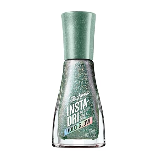 Holographic Green Nail Polish - Quick Dry, Long Lasting, Sparkling Shine