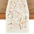 Brown 13x90 Inch Fall Table Runner - Polyester Home Party Decor