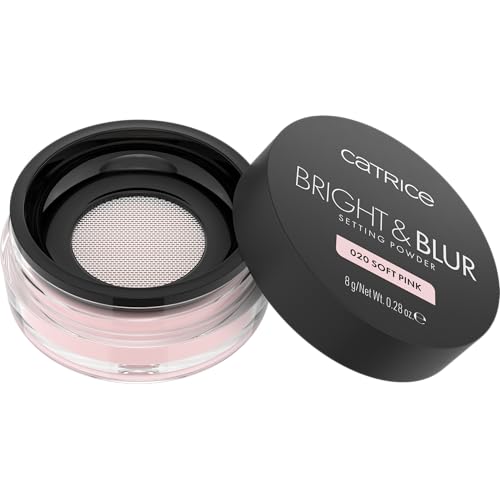 Fragrance-Free Soft Pink Loose Setting Powder with Brightening & Blurring Effects - New