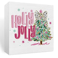 Christmas Tree Wooden Box Sign - Pink Glitter Bow Holiday Decor for Home & Gifts