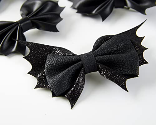 Gothic Bat Hair Bow Clips Set for Women Halloween Accessories