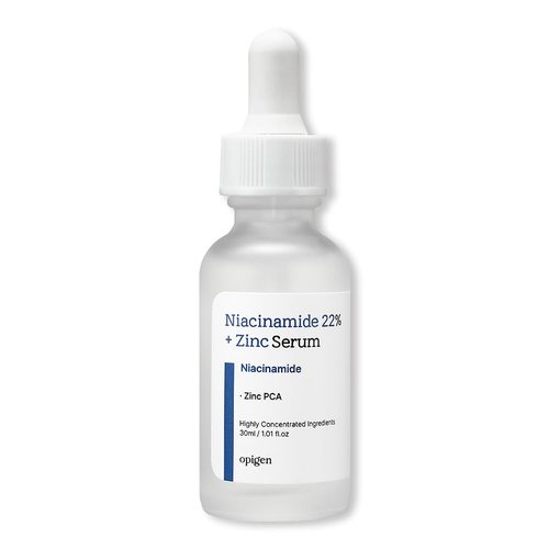 opigen Niacinamide 22% + Zinc Serum for Face, Pore Reducer, Diminishes Acne Prone, Skin Balancing Pore Reducing, Korean Skin Care, 1oz
