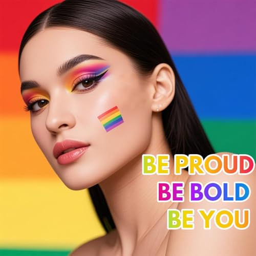4pcs Rainbow Face Paint Sticks for Pride Celebration - Skin-Friendly Body & Face Paint