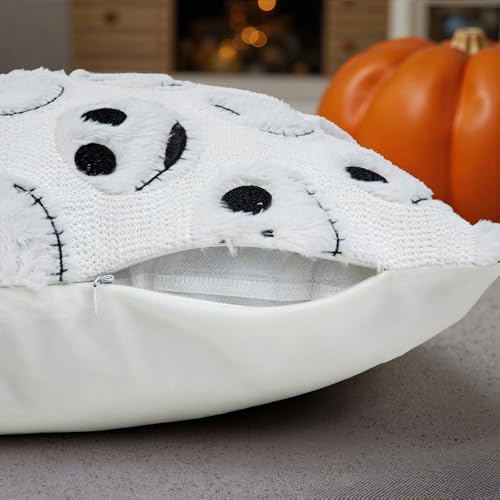 Halloween Pillow Covers 18x18 Inch Set of 2 - White Nightmare Be Christmas Decor