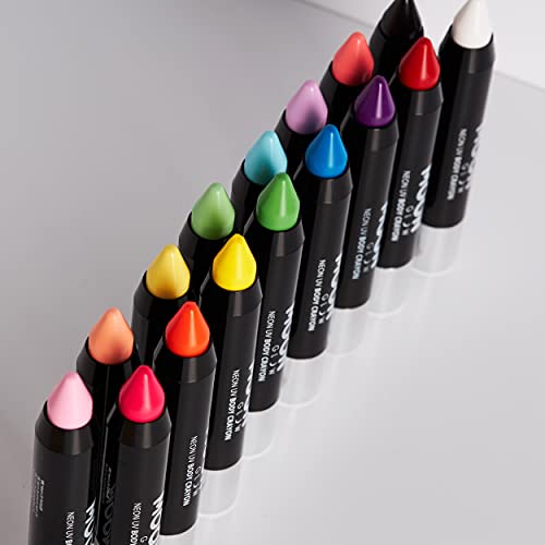 Moon Glow Neon UV Body Crayon Stick - Black for Face & Body