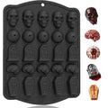 Halloween Silicone Mold Small Skull Shape for Treats and Decorations - 1PCS