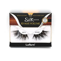 Laflare 3D Silk Mink Max Volume False Eyelashes - Extra Long 25mm, Wispy Cat Eye Style, Variation of LFMS-MS11