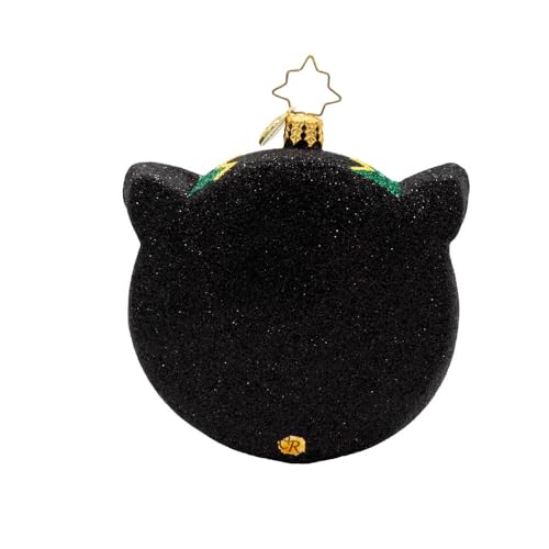 Hand-Crafted European Glass Christmas Tree Ornament - Hoot of The Night Variation