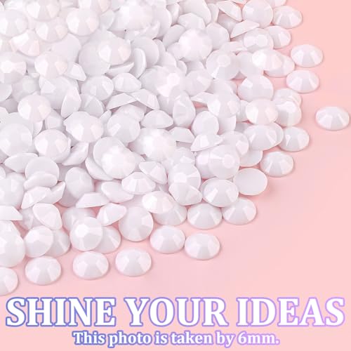 White Resin Rhinestones 25,000pcs Craft Gems with Glue - Large Pack & Accessories