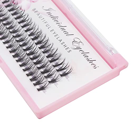 False Eyelash Clusters 8-22mm Length, 0.07mm Thickness, Natural Curl, Handmade Bulk Pack