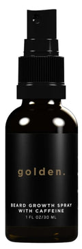 Golden Grooming Beard Growth Spray – Natural Biotin & Vitamin E Formula to Boost Beard Growth, Thickness & Strength (Single)