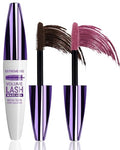 5D Waterproof Burgundy Brown Colored Mascara for Eyelashes - Variation 02#Brown+08#Burgundy