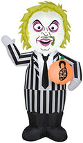 3.5 Ft Lighted Halloween Inflatable Beetlejuice Yard Decoration Outdoor Decor