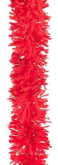 Red Vinyl Twist Garland for Parade Floats & Holiday Decorations - 4" x 25'