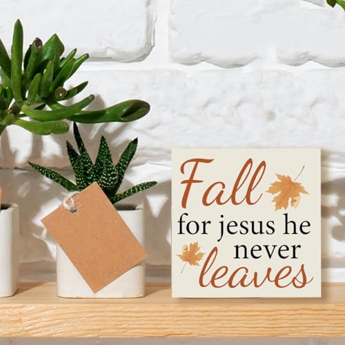 Fall Leaves Wooden Decor Box for Autumn Home & Holiday Gifts