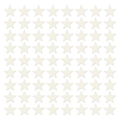 White Foil Star Cutouts - 72-Pack 5 Inch Patriotic Party Decorations