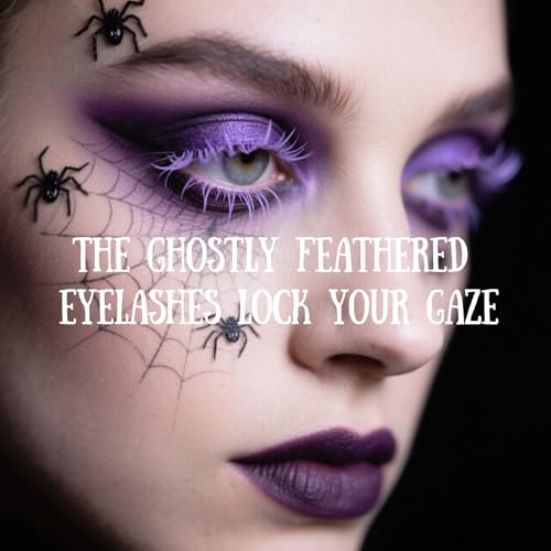 Light Purple Lash Clusters 12mm False Eyelashes for Halloween & Cosplay - 128 pcs