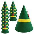 Green Christmas Elf Hat Bulk for Adults - Reusable Felt Costume Accessory