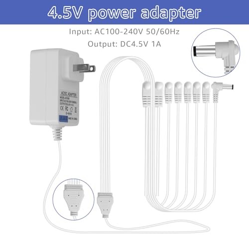 8-Way 4.5V Power Adapter for Lemax Christmas & Halloween Village Lighting