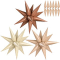 Chocolate & Caramel Star Foil Balloons 36PCS - Reusable Party Decorations