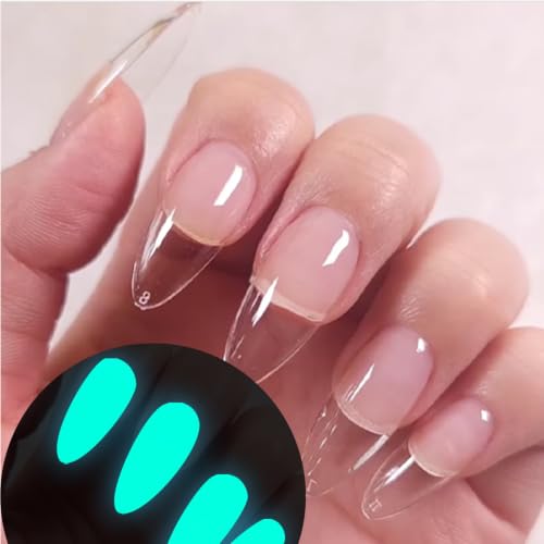 Glow in the Dark Clear Jelly Gel Nail Polish - Long Lasting UV/LED Cure - Variation GP66dCA (0.34 Fl Oz)