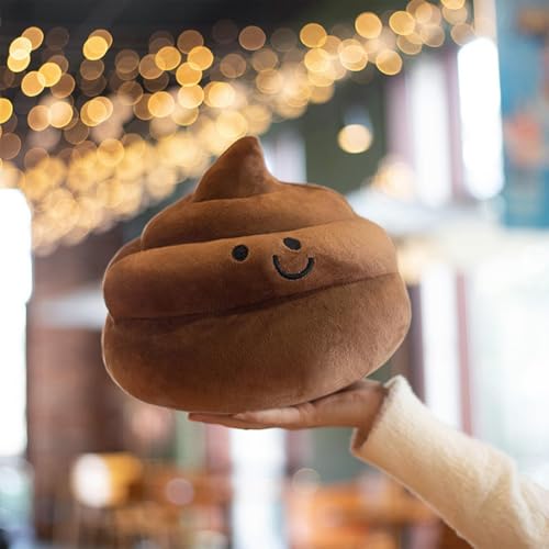 Poop Plush Pillow - Brown 9 Inch Funny Stuffed Toy for Kids & Adults