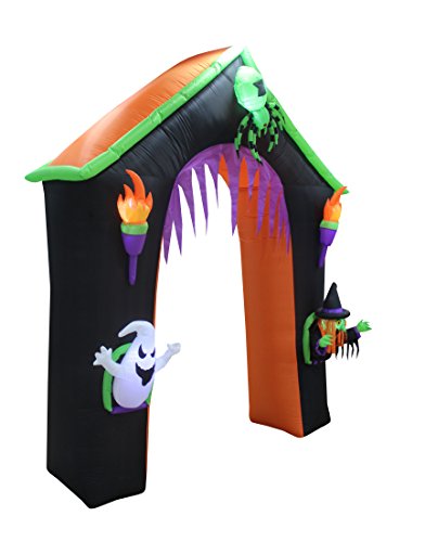 9 Ft Tall LED Lighted Halloween Inflatable Haunted Castle