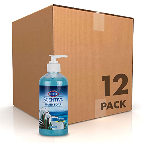 Liquid Hand Soap with Aloe Vera & Provitamin B5 - Pacific Breeze & Coconut, 14 Fl Oz, 12 Pack - Gentle on Skin