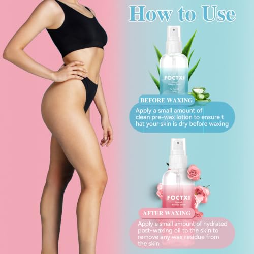Multicolor 2-Bottle Wax Care Kit - Pre & Post Wax Cleansing & Oil Spray