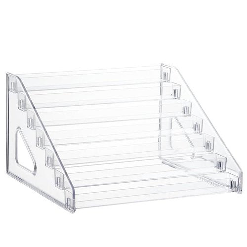 Pero Pero Nail Polish Organizer Acrylic Display Rack for Nail Polish Holder Sunglasses Organizer Essential Oils Holder Clear Eyeglasses Display Case Makeup Organizer