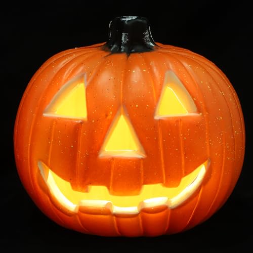 Halloween Pumpkin Lantern - Spooky Indoor Outdoor Jack-o-Lantern Decor