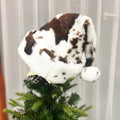 Cow Print Santa Hat 2 Pack - Unisex Christmas Costume Holiday Decor