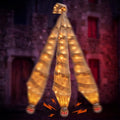 70in Halloween Shaking Mummy Decoration - Animated Hanging Corpse with Lights & Sound