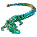 20-Inch 3D Printed Crystal Dragon Figurine - Fantasy Home Decor Gift