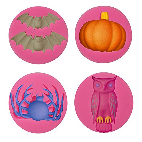 Halloween Cake Fondant Molds Set - 6 Silicone Chocolate & Sugarcraft Shapes