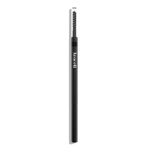 Araceli Beauty Eyebrow Pencil - Ultra-Slim Precision Tip & Spoolie | Long-Lasting, Water-Resistant Soft Black Brow Definer