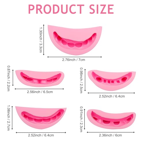 Halloween 3D Teeth Silicone Molds Set for Cake Decoration & Chocolate Fangs