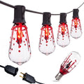 10FT Halloween Flicker Flame String Lights Outdoor - Blood Drop Style, Variation: Flame Blood(ST40)