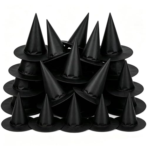 Halloween Hanging Witch Hat Decorations, 12 Pack Floating Witch Hats