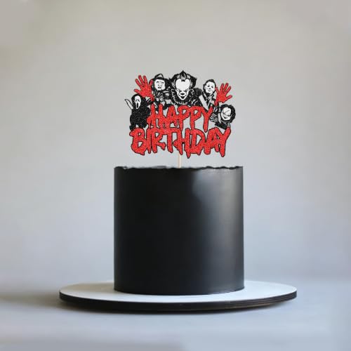Cake Topper Design 20 - Horror Classic Movie Theme for Birthday & Halloween Cakes