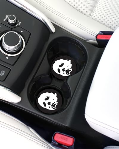 Michael Myers Car Coasters Set of 2 - Halloween Ceramic Absorbent Drink Coasters