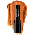 Orange Face Paint Stick - Creamy, Blendable, Sweatproof for Halloween & Cosplay - Tiger, Pumpkin, Fire Makeup