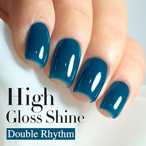 Double Rhythm 15ML Gel Polish - Lake Blue, Same Color, Soak Off, Salon & DIY