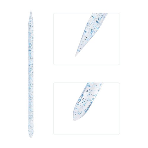 Rolabling Nail Soaking Bowl Set 2PCS Nail Soak Off Bowl with 5PCS Acrylic Sticks Nail Cuticle Pusher Manicure Remover Tool Kit (7, Blue)