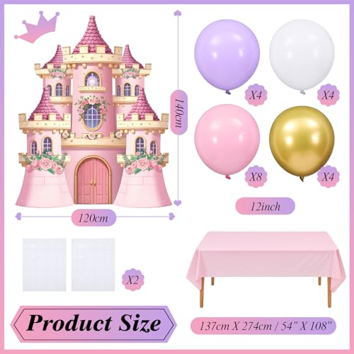 Panelee Princess Castle Trunk or Treat Car Decorations Kit - Classic