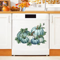 Fall Blue Pumpkin Dishwasher Magnet Cover - Autumn Harvest Kitchen Decor