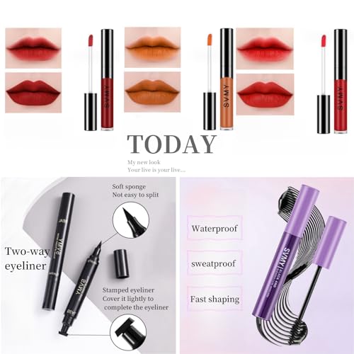 Multicolor All-in-One Makeup Kit for Teens & Girls - 18 Pieces, Travel Case