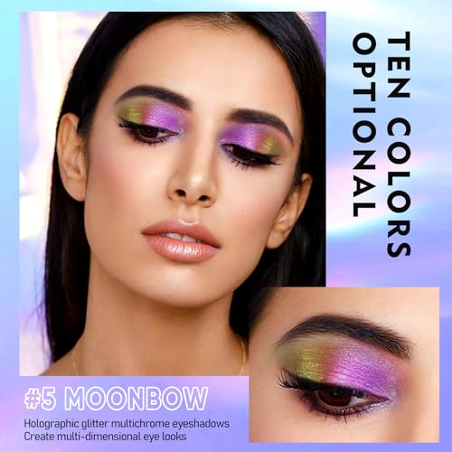 Liquid Multichrome Glitter Eyeshadow Set - 3 Colors, Long Lasting, Vegan & Cruelty-Free - Variation #1+5+6