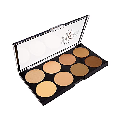 Contouring Makeup Palette - Multi-Colored Shades for Face Sculpting - Medium Dark