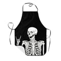 Waterproof Kitchen Apron for Women Men with Big Pocket - One Size Human Skeleton Variation